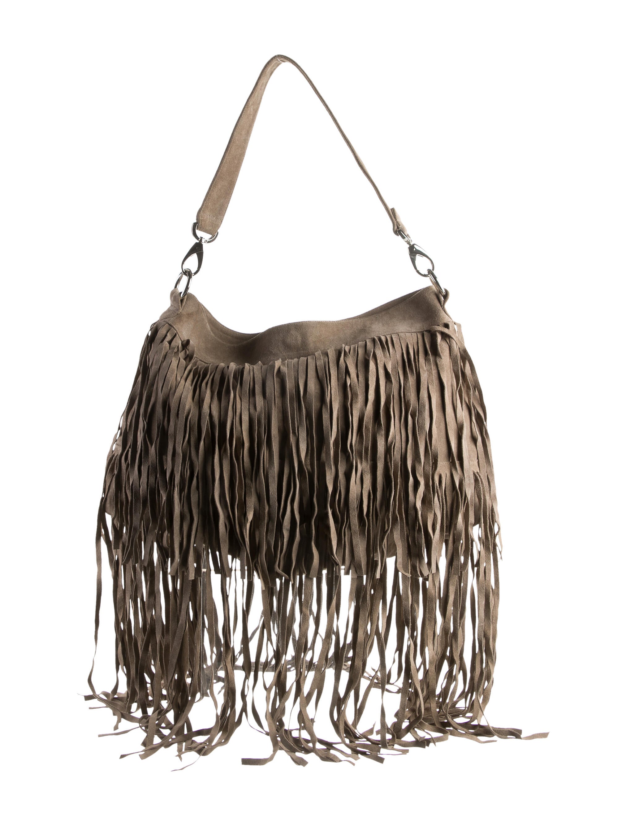 ThePerfext Fringe Suede Shoulder Bag